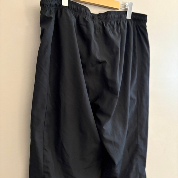 adidas Black & Teal Stripe Windbreaker Track Pants w Toggle Ankle Cuff - Picture 11 of 13